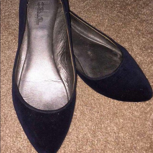 Belle by Signerson Morrison velvet flats - Picture 1 of 2